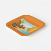 Beach Accommodatie Papieren Bordje (Gebogen)