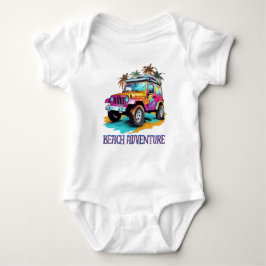 Beach Adventure Baby Bodysuit. Romper