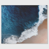 Beach Aerial Uitzicht Cadeaupapier (Vlak)