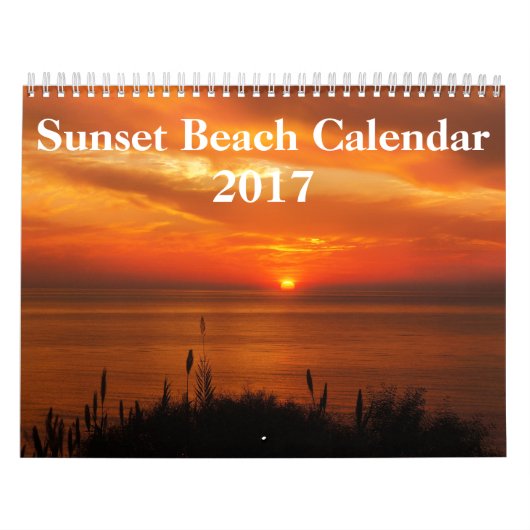Beach Afbeeldingen op zondag 2017 Kalender (Hoes)