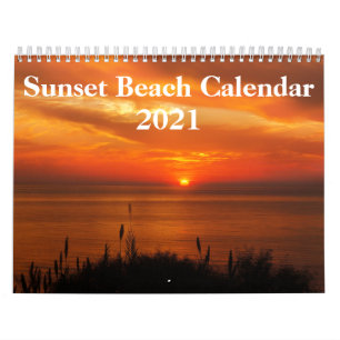 Beach Afbeeldingen op zondag 2021 Kalender
