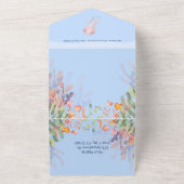 Beach All in One Wedding Invitation Uitnodiging (Buitenkant)