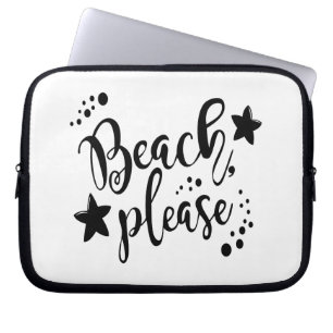 Beach alsjeblieft laptop sleeve