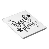 Beach alsjeblieft notitieblok (Schuin)