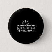 Beach alsjeblieft ronde button 5,7 cm (Voorkant)
