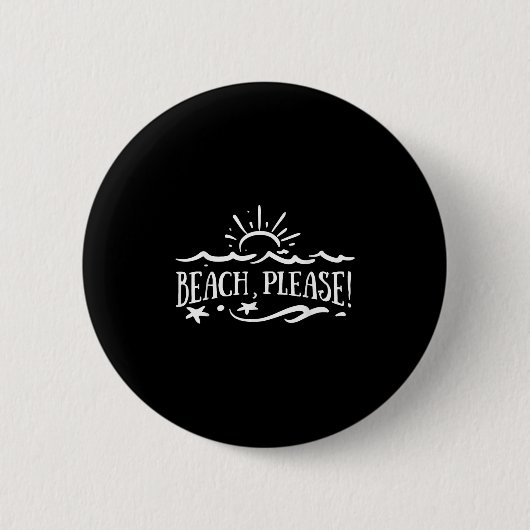 Beach alsjeblieft ronde button 5,7 cm (Voorkant)
