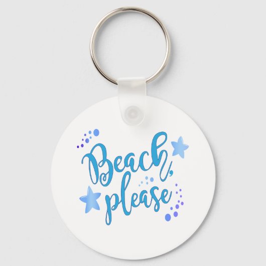 Beach alsjeblieft sleutelhanger (Voorkant)