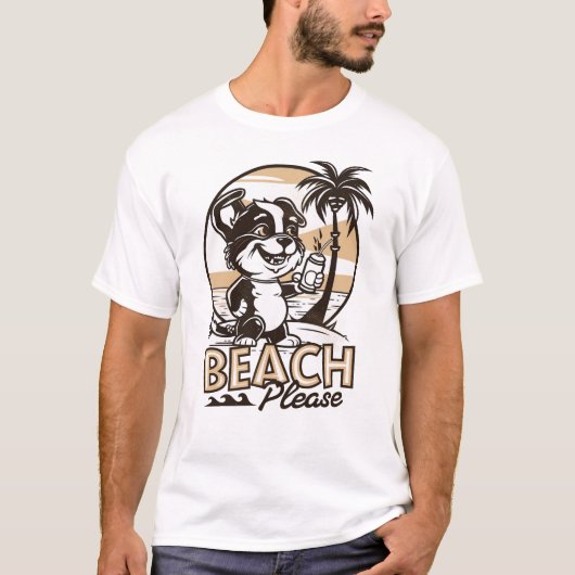 Beach alsjeblieft t-shirt (Voorkant)