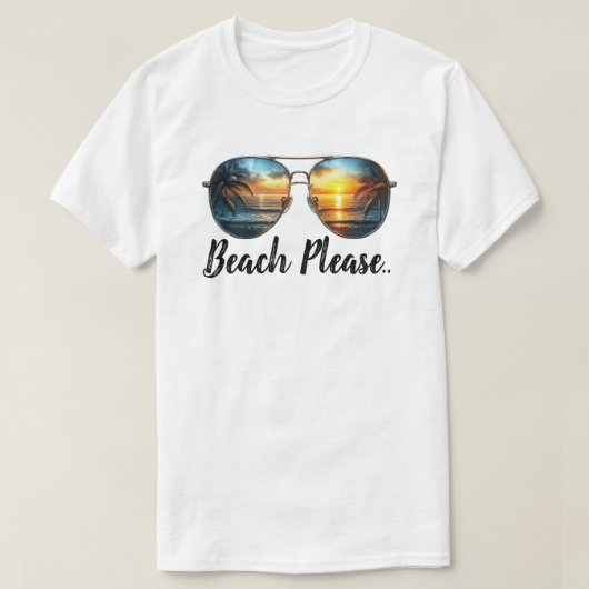 Beach alsjeblieft t-shirt (Design voorkant)