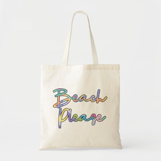 Beach alsjeblieft tote bag (Voorkant)