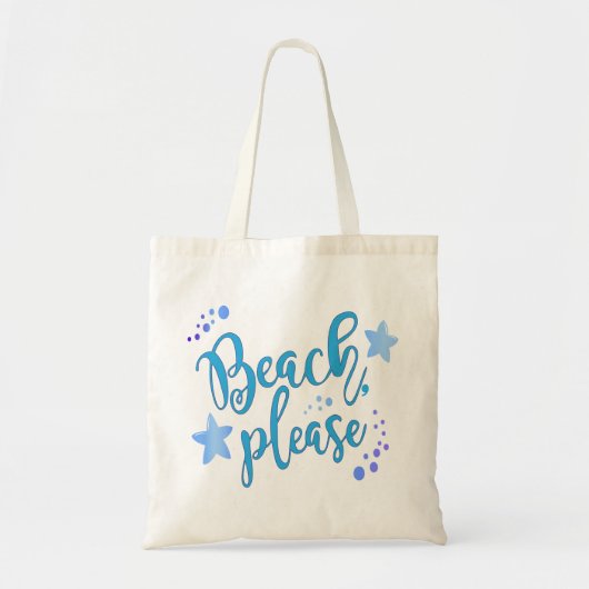 Beach alsjeblieft tote bag (Voorkant)