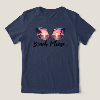 Beach alsjeblieft Tri-Blend shirt