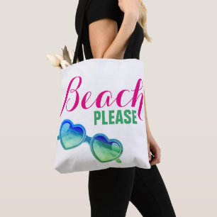Beach Alsjeblieft tweezijdig Draagtas