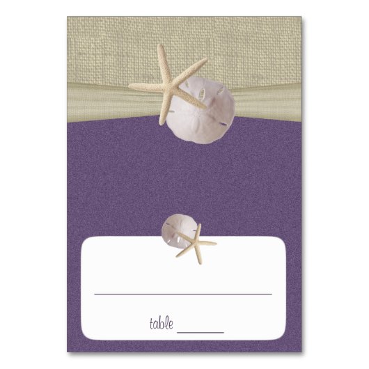 Beach Amore 'Paarse Zitplaatsen Kaart (Voorkant)