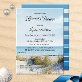 Beach and Dunes Bridal Shower Invitation Kaart