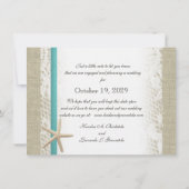 Beach and  Lace Romantic Save the Date (Achterkant)