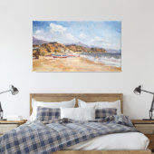 Beach and Mountains Nerja 2001 Canvas Afdruk (Insitu (Slaapkamer))