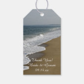 Beach and Ocean Wedding Favor Label Cadeaulabel (Voorkant)