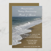 Beach and Ocean Wedding Shower Kaart (Voorkant / Achterkant)