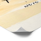 Beach and Palm Trees Rehearsal Dinner Welcome Poster (Hoek)