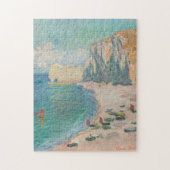 Beach and the Falaise d'Amont Monet Fine Art Legpuzzel (Verticaal)