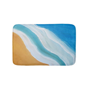 Beach and zandbadmat uit oorspronkelijke kunstwerk badmat