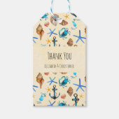 Beach and Zee Life Thleed Pattern Dank u Cadeaulabel (Voorkant)