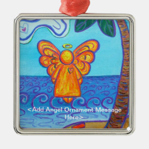Beach Angel Art Custom Holiday Ornements Cadeaux