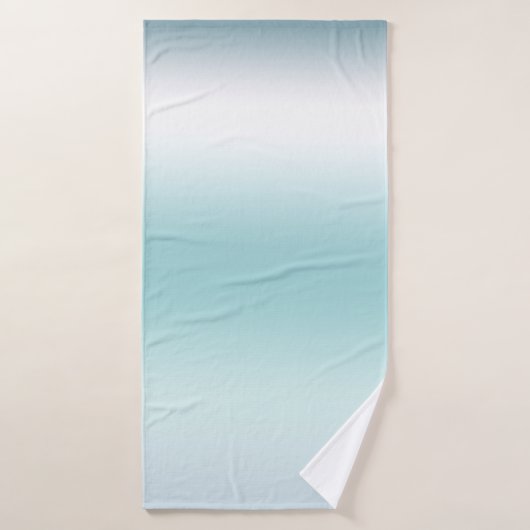 Beach Aqua Blue Ombre Badhanddoek (Badhanddoek)