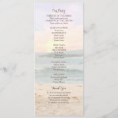 Beach Arbor huwelijksprogramma Programma (Achterkant)