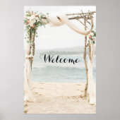 Beach Arbor Seating Chart of Welcome Sign Poster (Voorkant)
