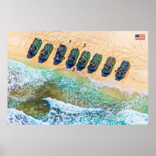 BEACH ARMOR - Amphibiënte Ampfibieus Vehicle Poster