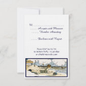  Beach Art Custom RSVP kaarten (Achterkant)