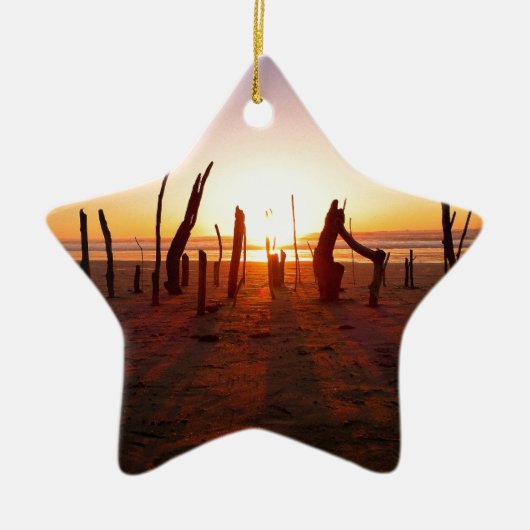 Beach Art Keramisch Ornament (Voorkant)