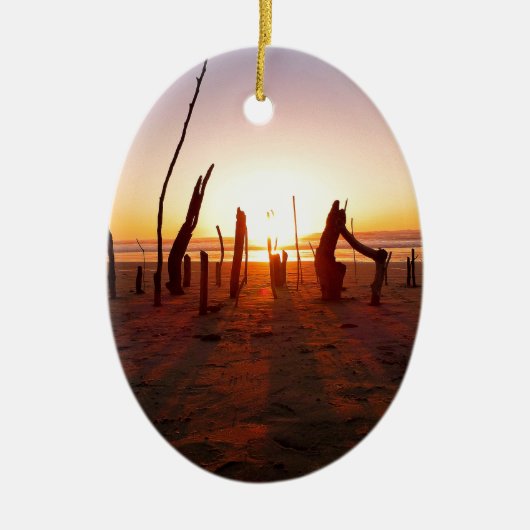 Beach Art Keramisch Ornament (Voorkant)