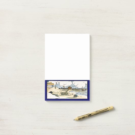  Beach Art Post it Post-it® Notes (Op bureau)