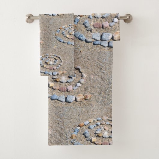 Beach Art Spiral Bad Handdoek (Insitu)