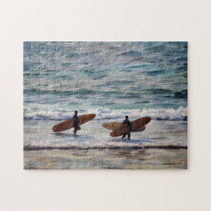 Beach Art Surf Surfer Ocean Puzzel