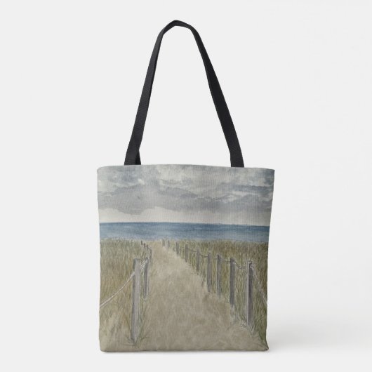 Beach Art Tote Bag (Dos)