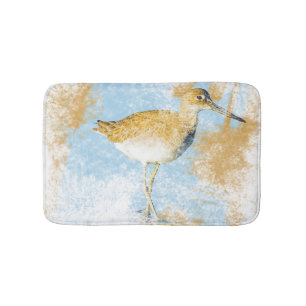 Beach Artwork met Willet Shorebird Badmat