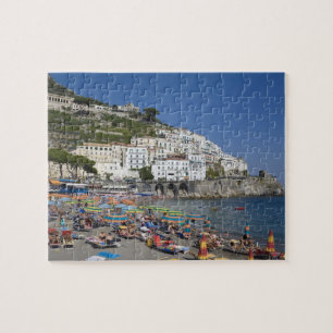 Beach at Amalfi, Campania, Italië Legpuzzel