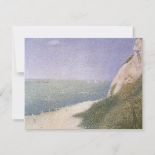 Beach at Honfleur van Georges Seurat,  kunst