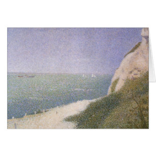 Beach at Honfleur van Georges Seurat,  kunst