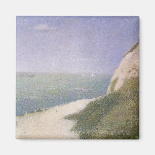 Beach at Honfleur van Georges Seurat,  kunst Magneet