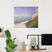 Beach at Honfleur van Georges Seurat, kunst Poster (Thuiskantoor)