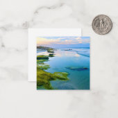 Beach at lowtide mini notecard set notitiekaartje (Voorkant / Achterkant in situ)