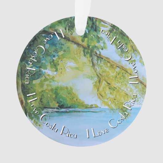 Beach at Manuel Antonio Costa Rica Ornament (voorkant)
