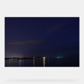 Beach at Night Acrylic Sign (Recto)