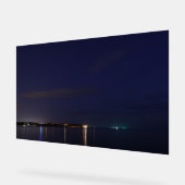 Beach at Night Acrylic Sign (Angle)