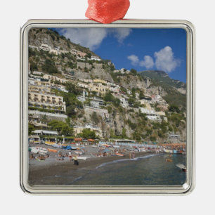 Beach at Positano, Campania, Italië Metalen Ornament